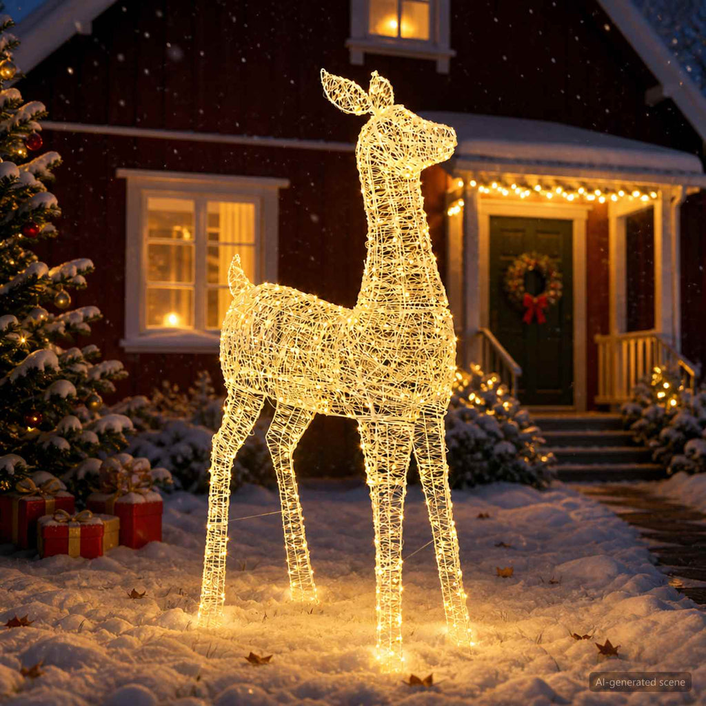 vidaXL Renifer świąteczny LED (motyw świetlny) LOVIISA 900 LED