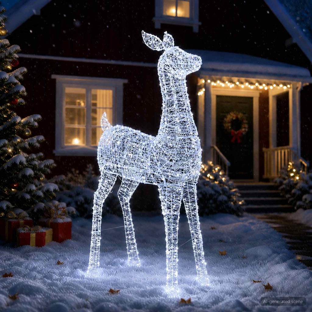 vidaXL Renifer świąteczny LED (motyw świetlny) LOVIISA 900 LED