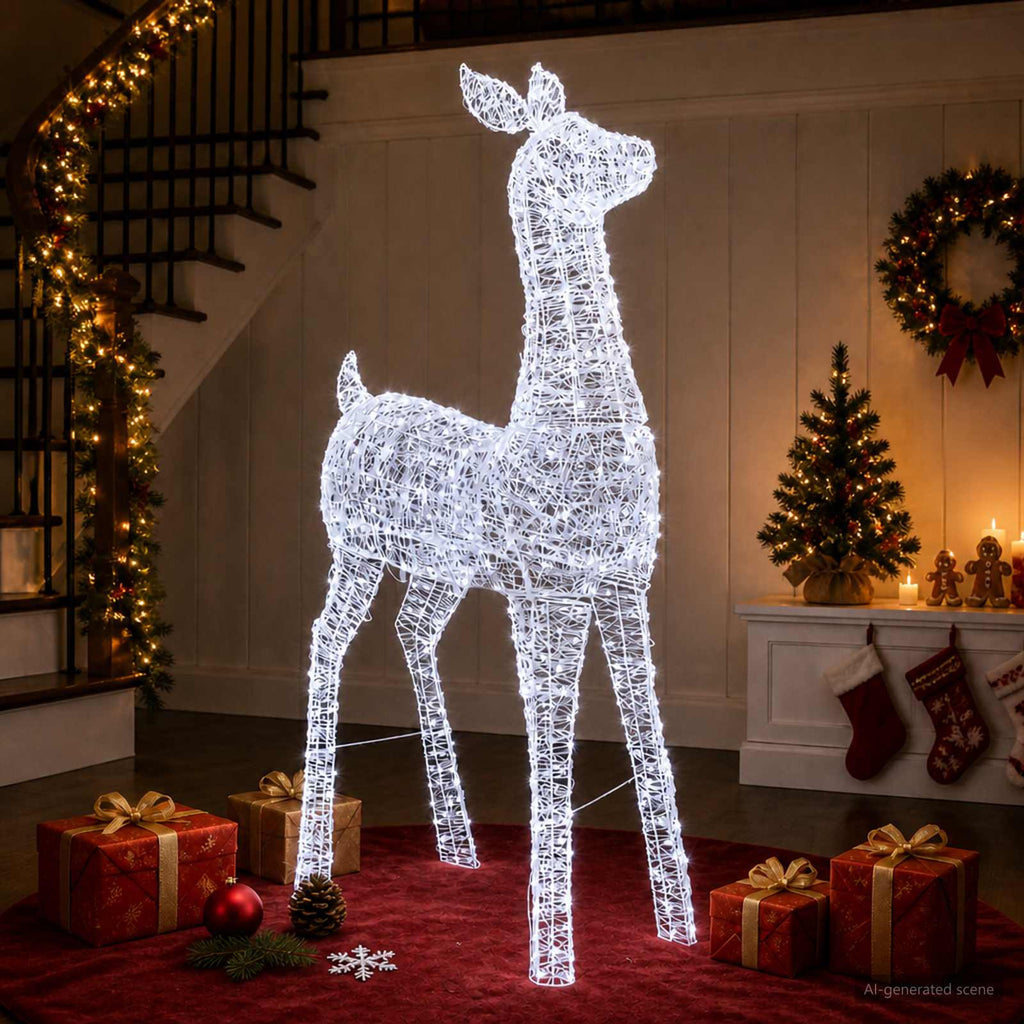 vidaXL Renifer świąteczny LED (motyw świetlny) LOVIISA 900 LED