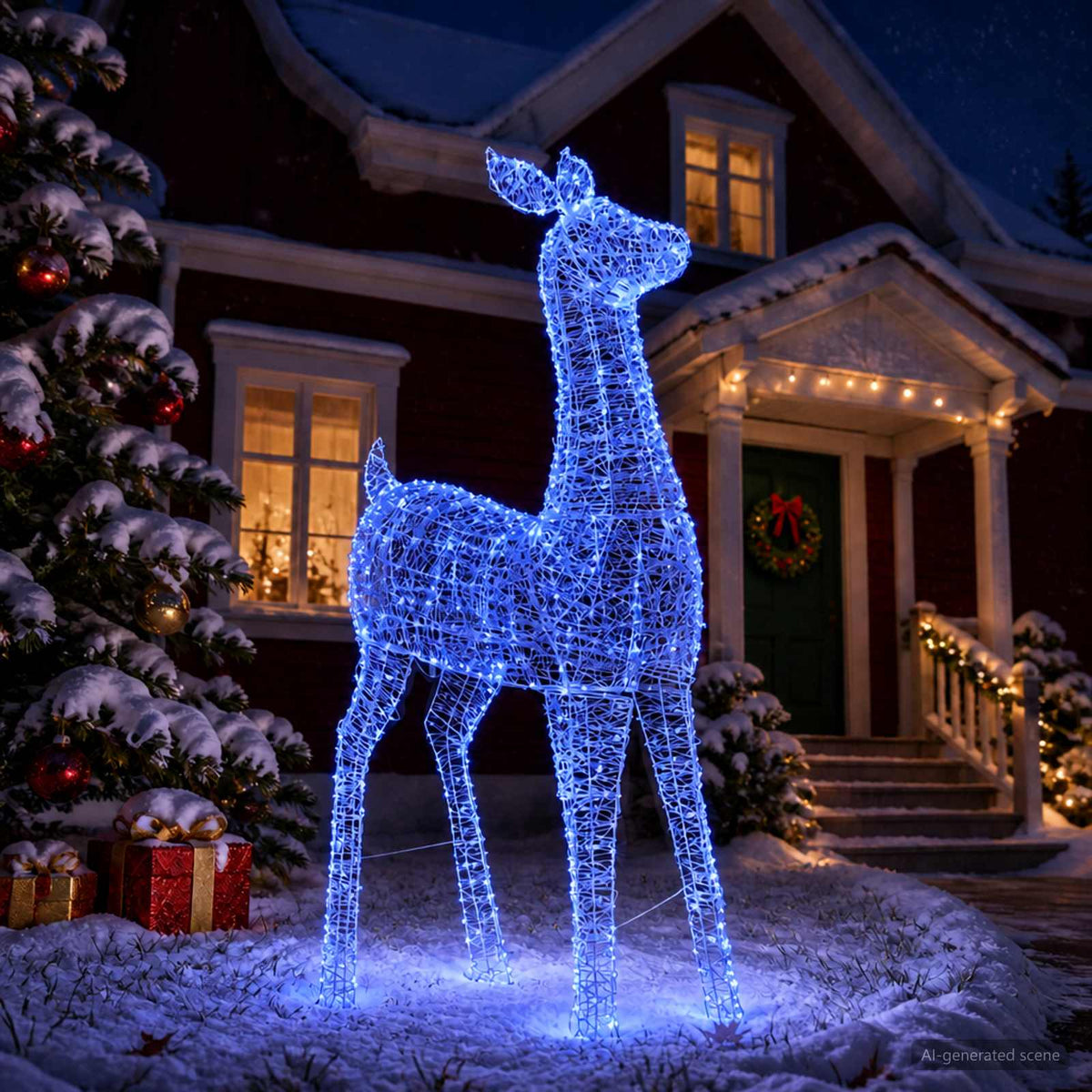vidaXL Renifer świąteczny LED (motyw świetlny) LOVIISA 900 LED