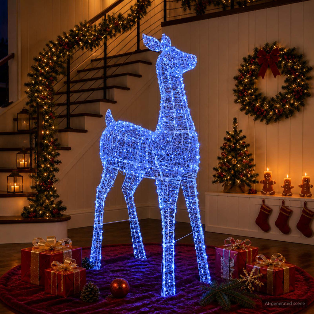 vidaXL Renifer świąteczny LED (motyw świetlny) LOVIISA 900 LED