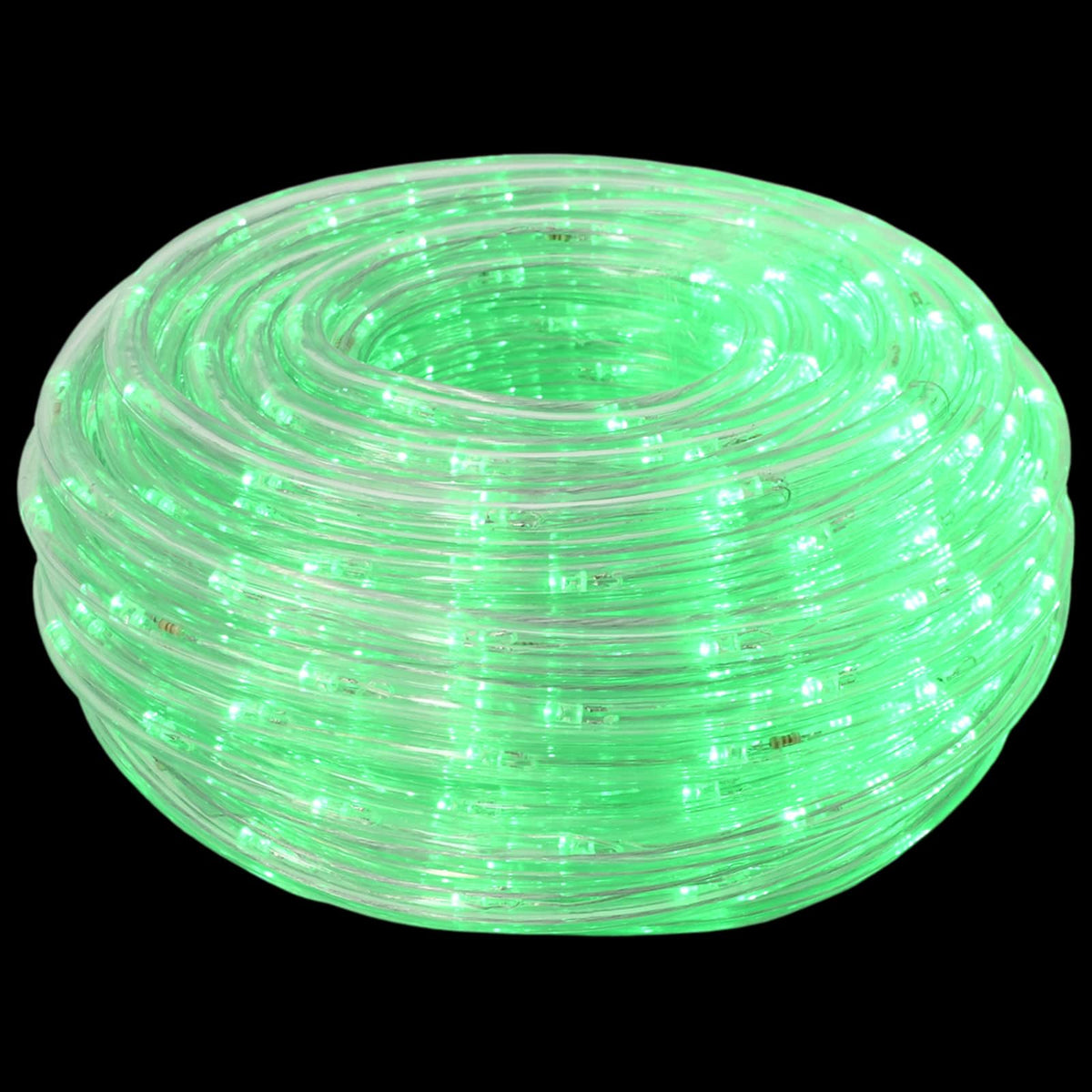 vidaXL Świąteczny wąż świetlny LED 2400 LED Zielony 100 m