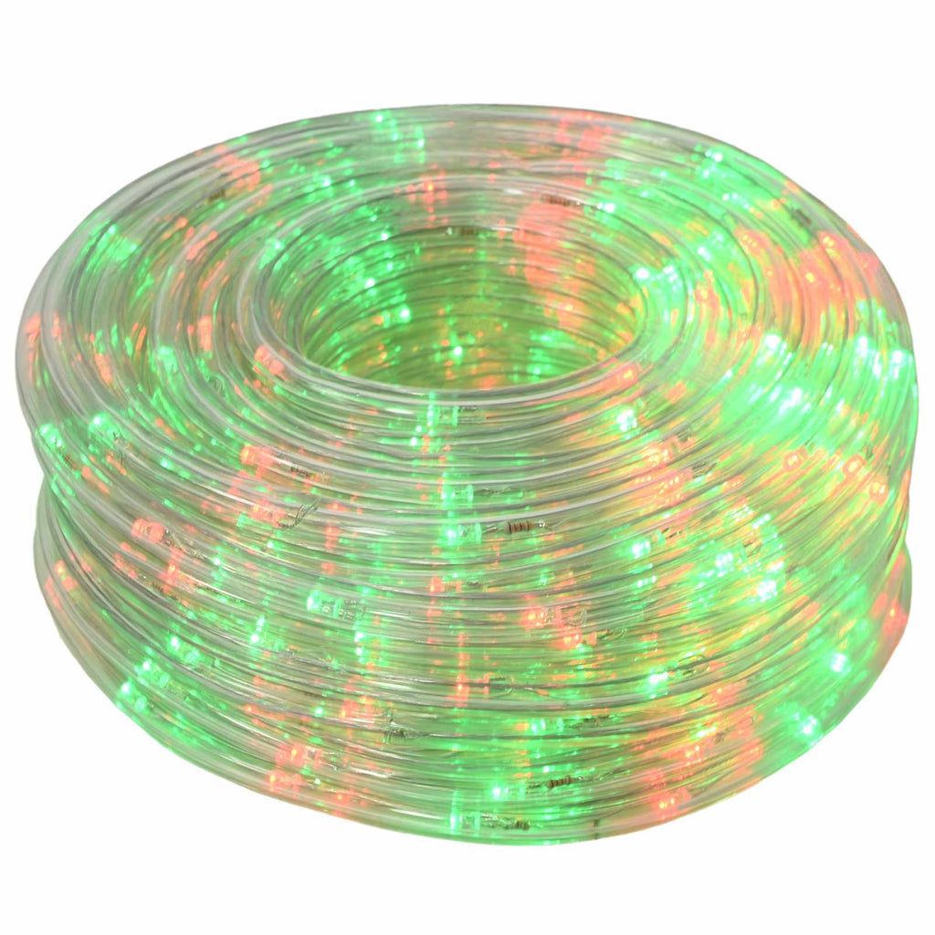 vidaXL Świąteczny wąż świetlny LED 2400 LED Czerwony, Zielony 100 m