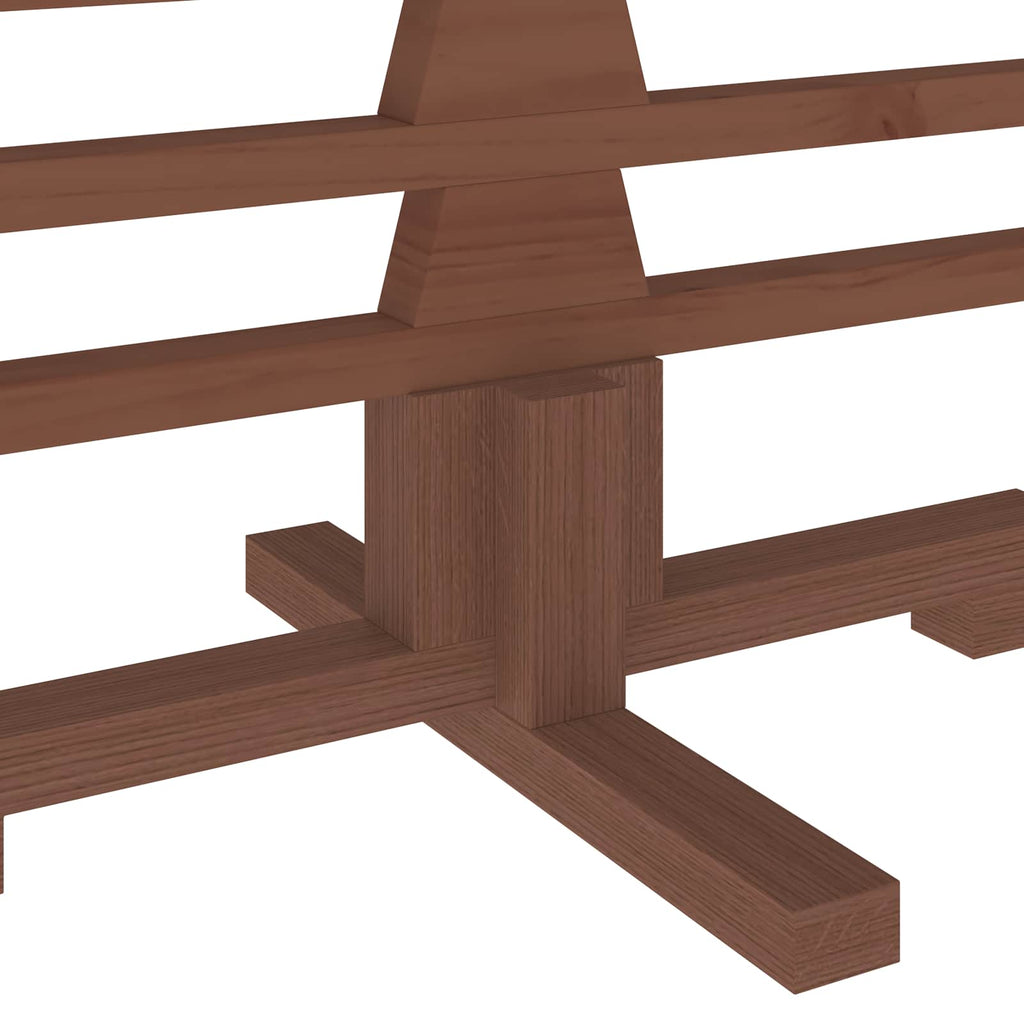 vidaXL Drewniana choinka KOTKA 150 cm Lite drewno sosnowe