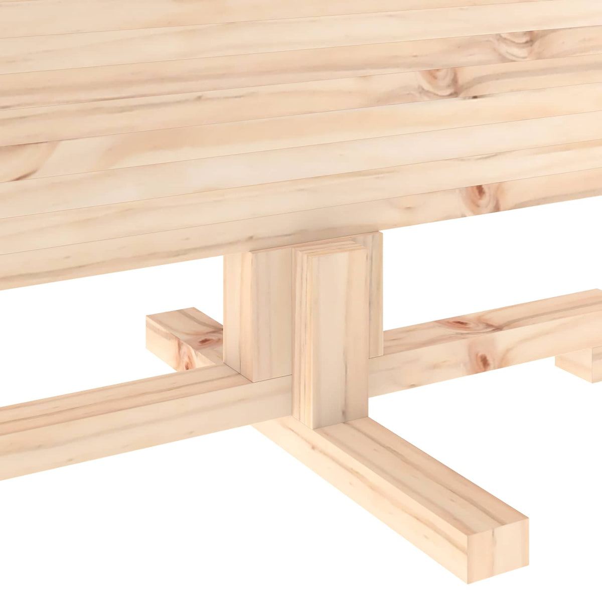 vidaXL Drewniana choinka KOTKA 150 cm Lite drewno sosnowe Naturalny