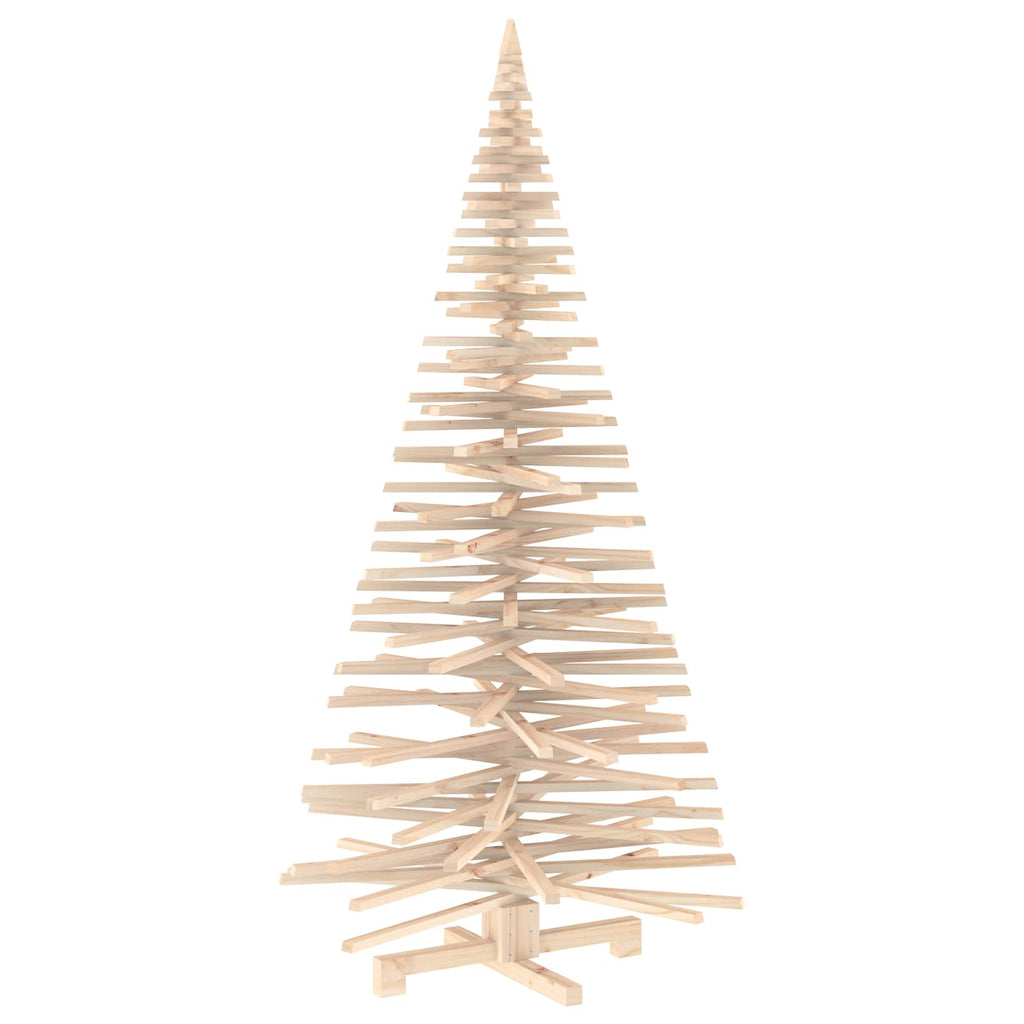 vidaXL Drewniana choinka KOTKA 210 cm Lite drewno sosnowe Naturalny