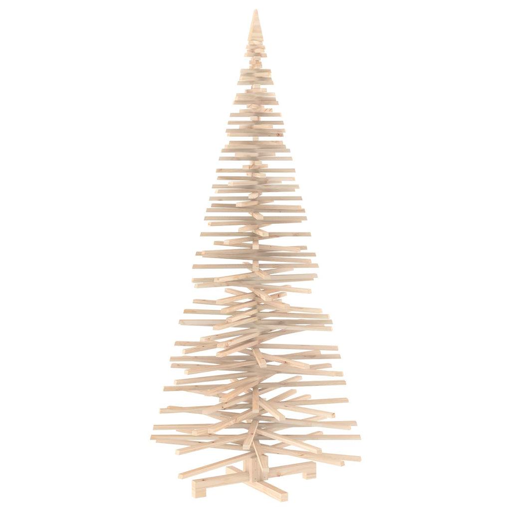 vidaXL Drewniana choinka KOTKA 240 cm Lite drewno sosnowe Naturalny