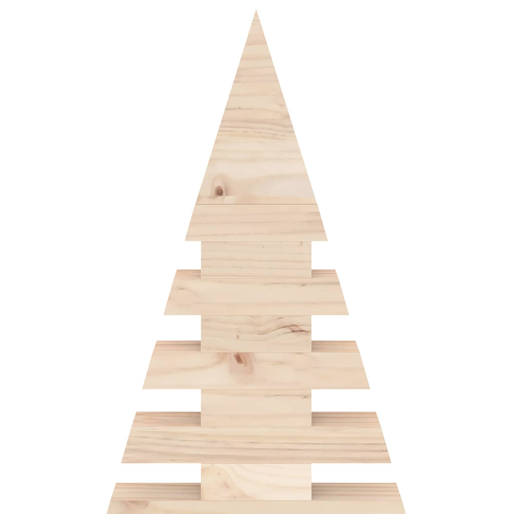 vidaXL Drewniana choinka KOTKA 120 cm Lite drewno sosnowe Naturalny