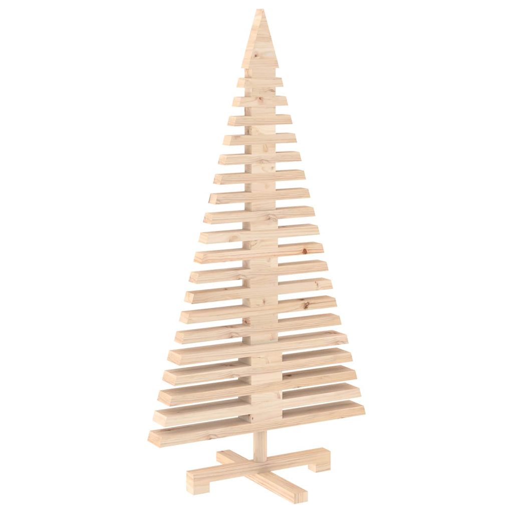 vidaXL Drewniana choinka KOTKA 120 cm Lite drewno sosnowe Naturalny