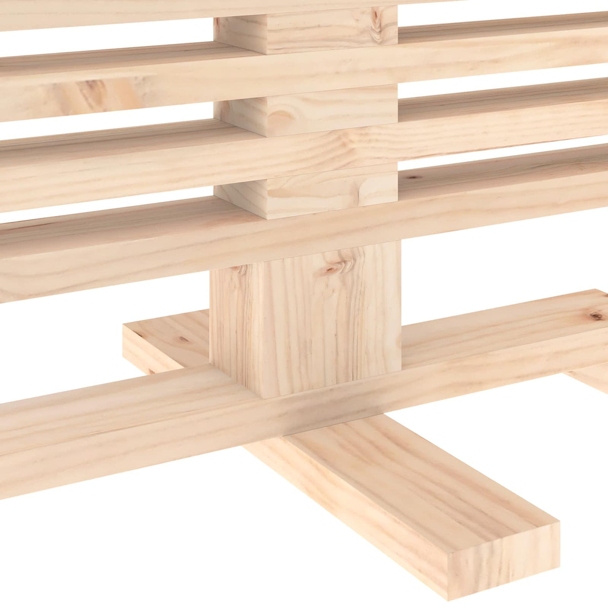 vidaXL Drewniana choinka KOTKA 150 cm Lite drewno sosnowe Naturalny