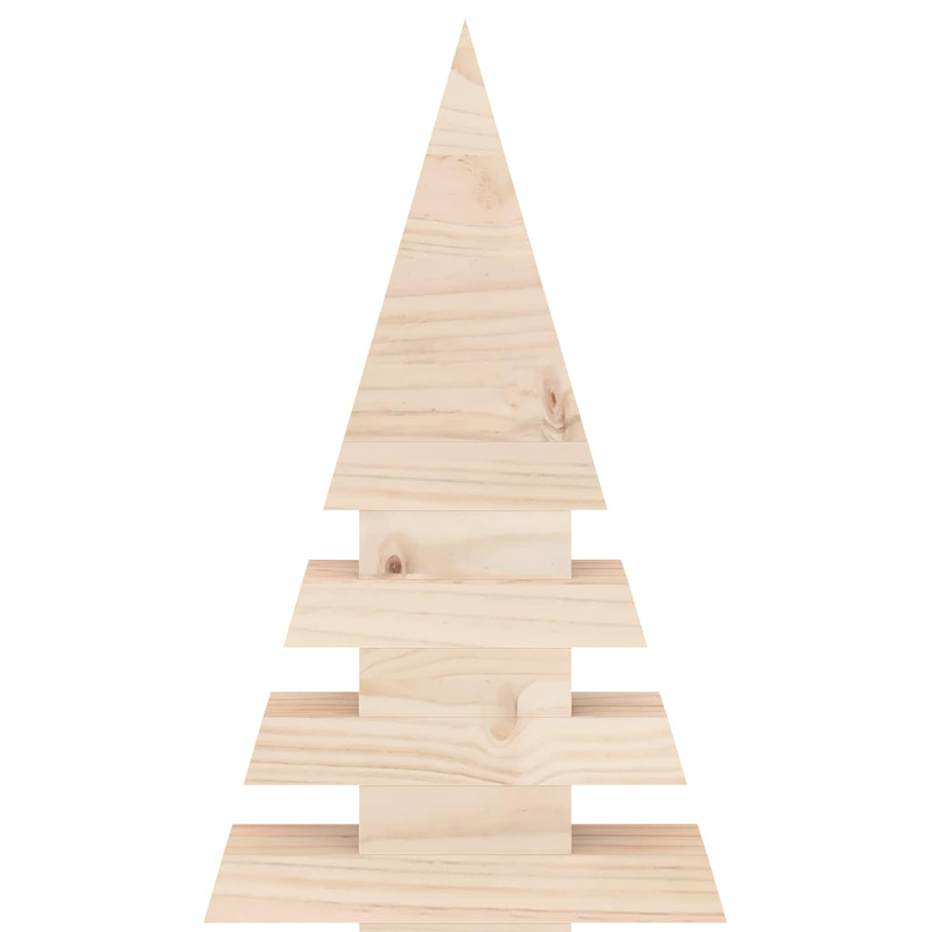 vidaXL Drewniana choinka KOTKA 150 cm Lite drewno sosnowe Naturalny