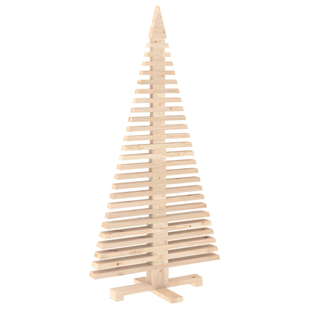 vidaXL Drewniana choinka KOTKA 150 cm Lite drewno sosnowe Naturalny