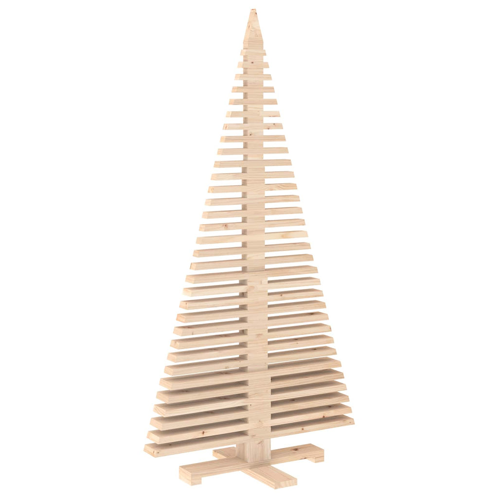 vidaXL Drewniana choinka KOTKA 180 cm Lite drewno sosnowe Naturalny
