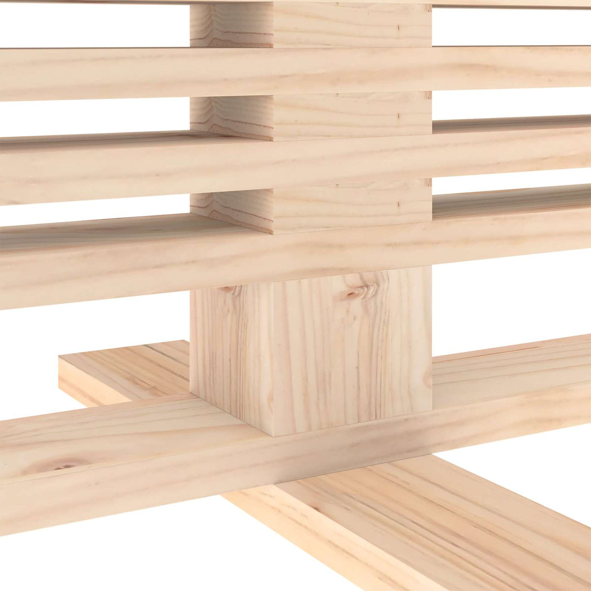 vidaXL Drewniana choinka KOTKA 210 cm Lite drewno sosnowe Naturalny
