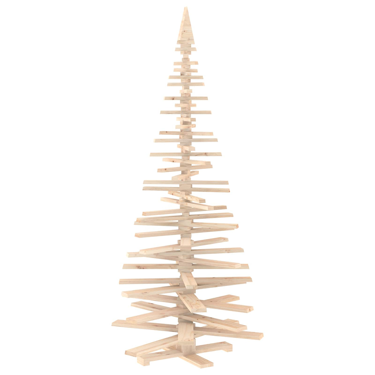 vidaXL Drewniana choinka KOTKA 240 cm Lite drewno sosnowe Naturalny