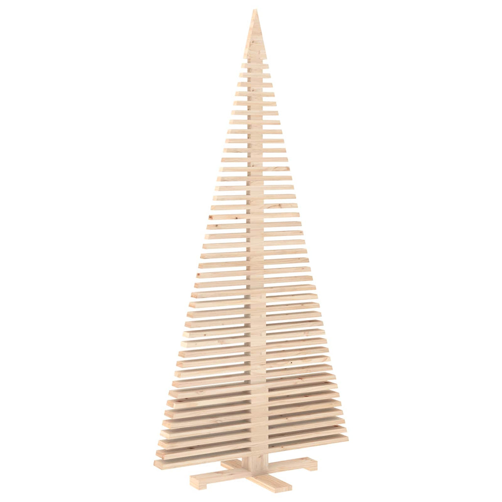 vidaXL Drewniana choinka KOTKA 240 cm Lite drewno sosnowe Naturalny
