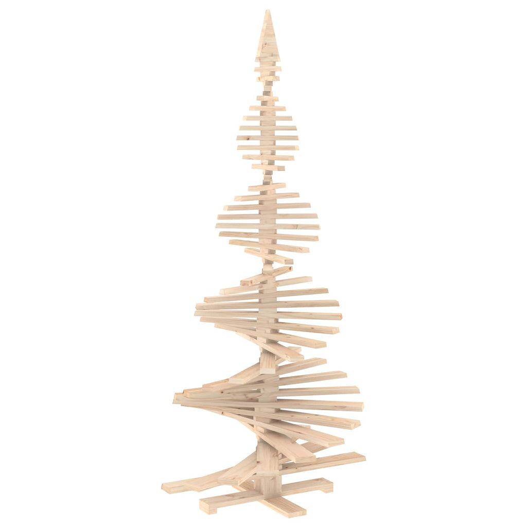 vidaXL Drewniana choinka KOTKA 240 cm Lite drewno sosnowe Naturalny