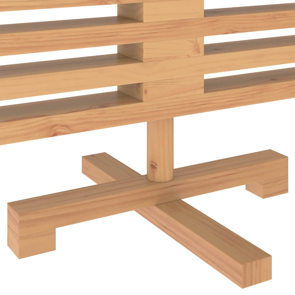 vidaXL Drewniana choinka KOTKA 120 cm Lite drewno sosnowe