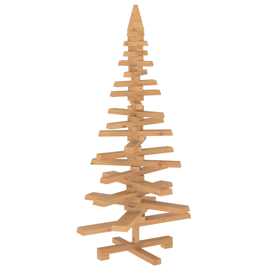 vidaXL Drewniana choinka KOTKA 120 cm Lite drewno sosnowe