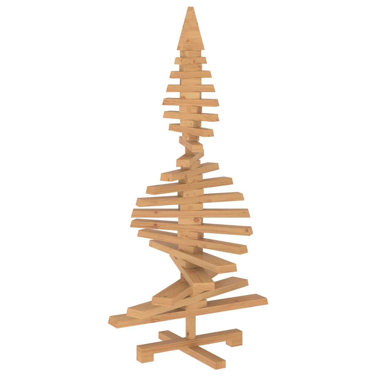 vidaXL Drewniana choinka KOTKA 120 cm Lite drewno sosnowe