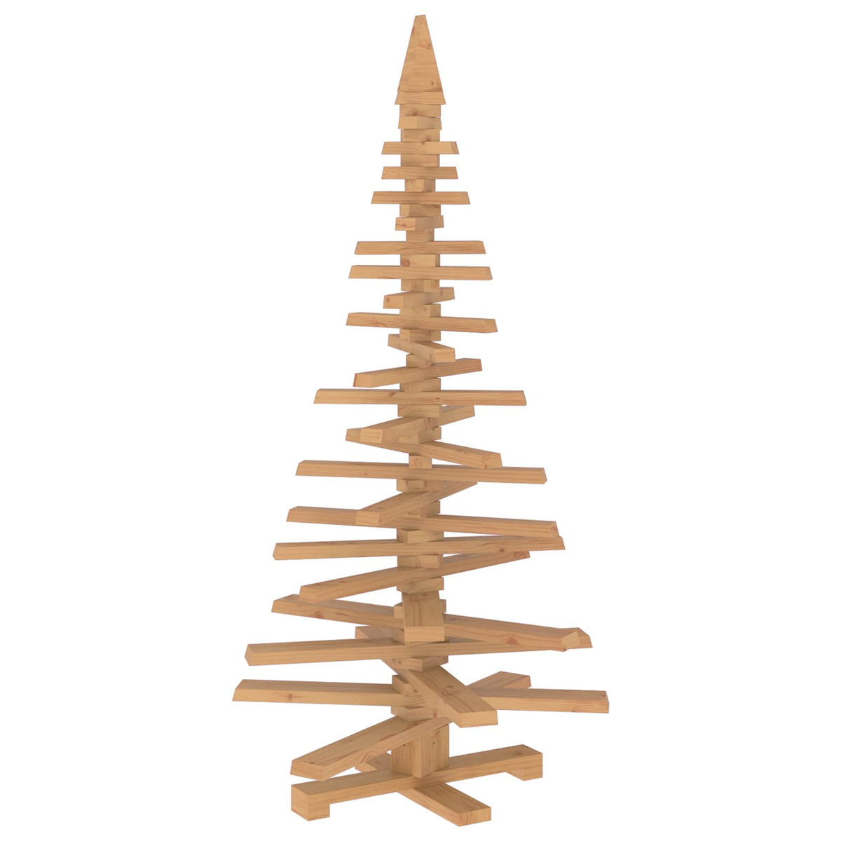 vidaXL Drewniana choinka KOTKA 150 cm Lite drewno sosnowe