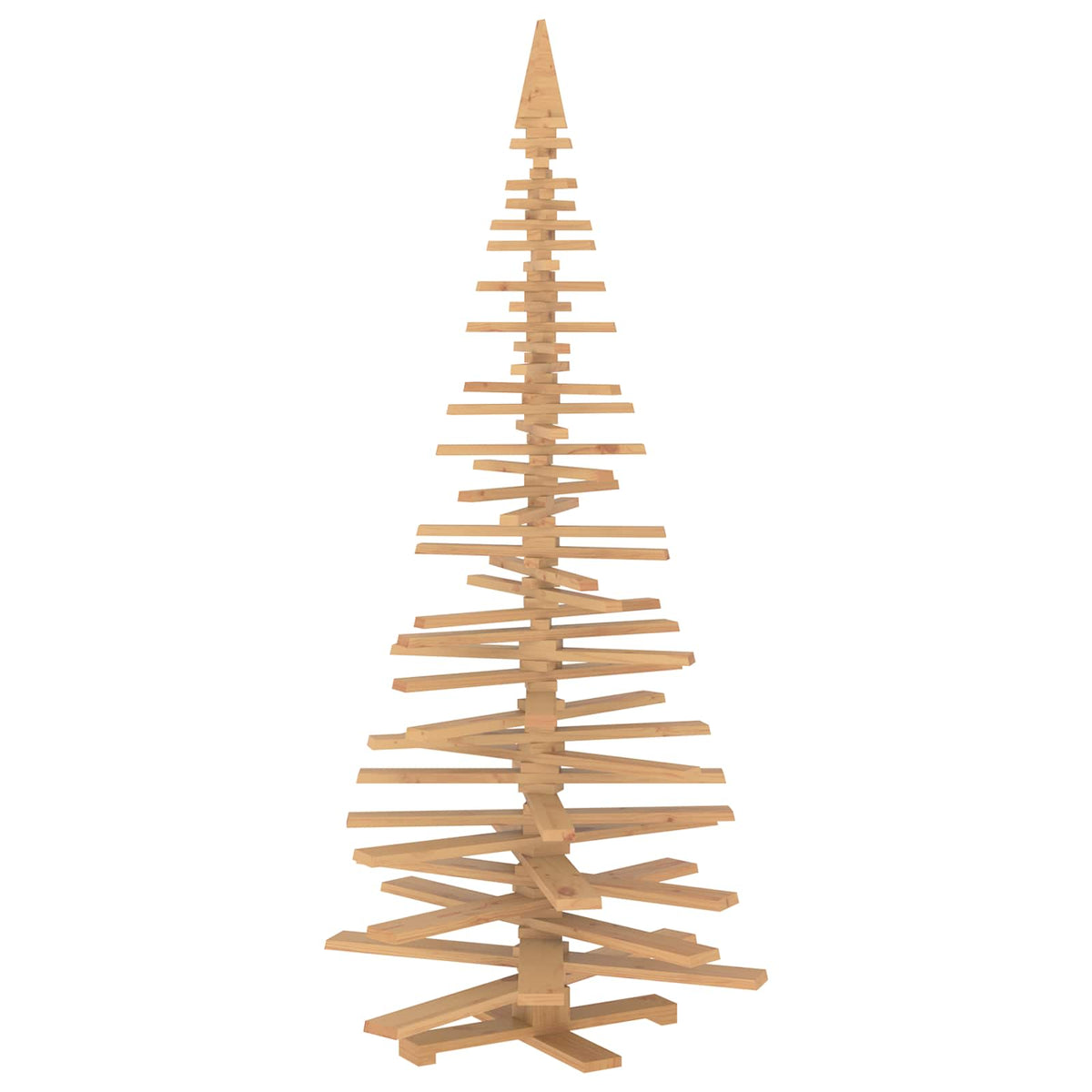 vidaXL Drewniana choinka KOTKA 240 cm Lite drewno sosnowe
