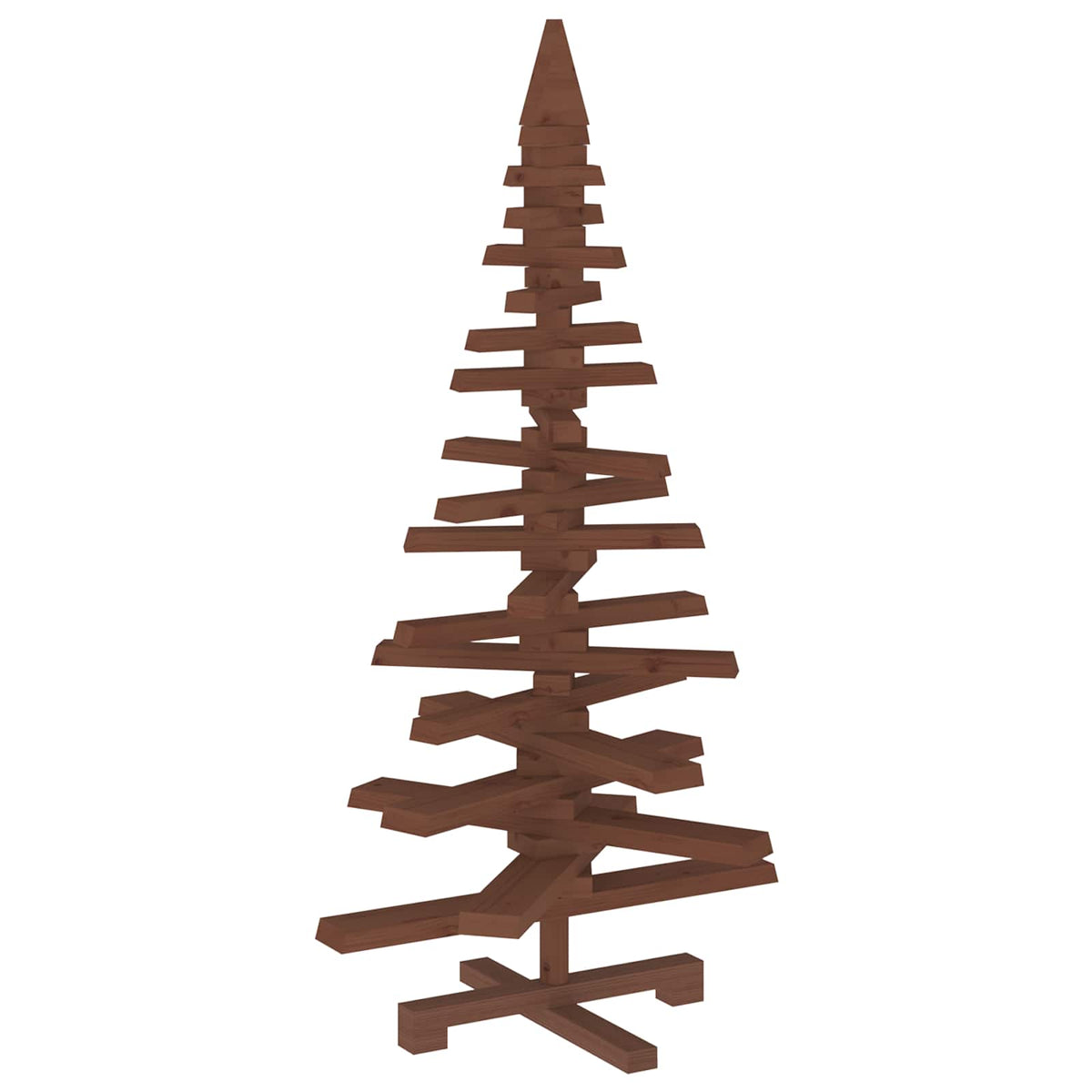 vidaXL Drewniana choinka KOTKA 120 cm Lite drewno sosnowe