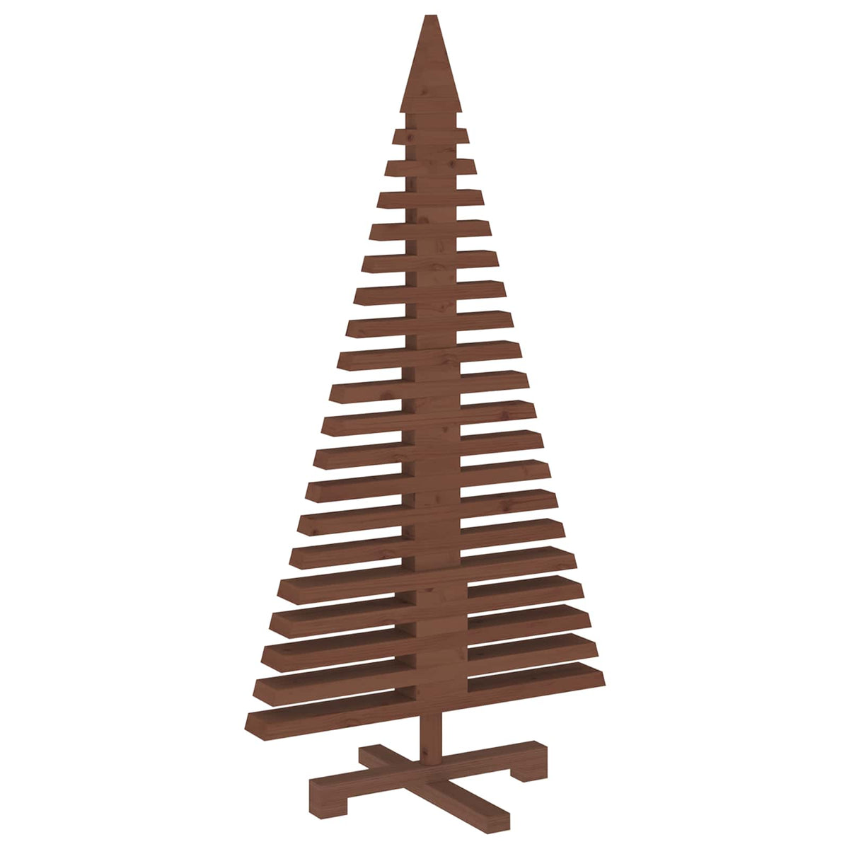 vidaXL Drewniana choinka KOTKA 120 cm Lite drewno sosnowe