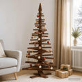 vidaXL Drewniana choinka KOTKA 180 cm Lite drewno sosnowe