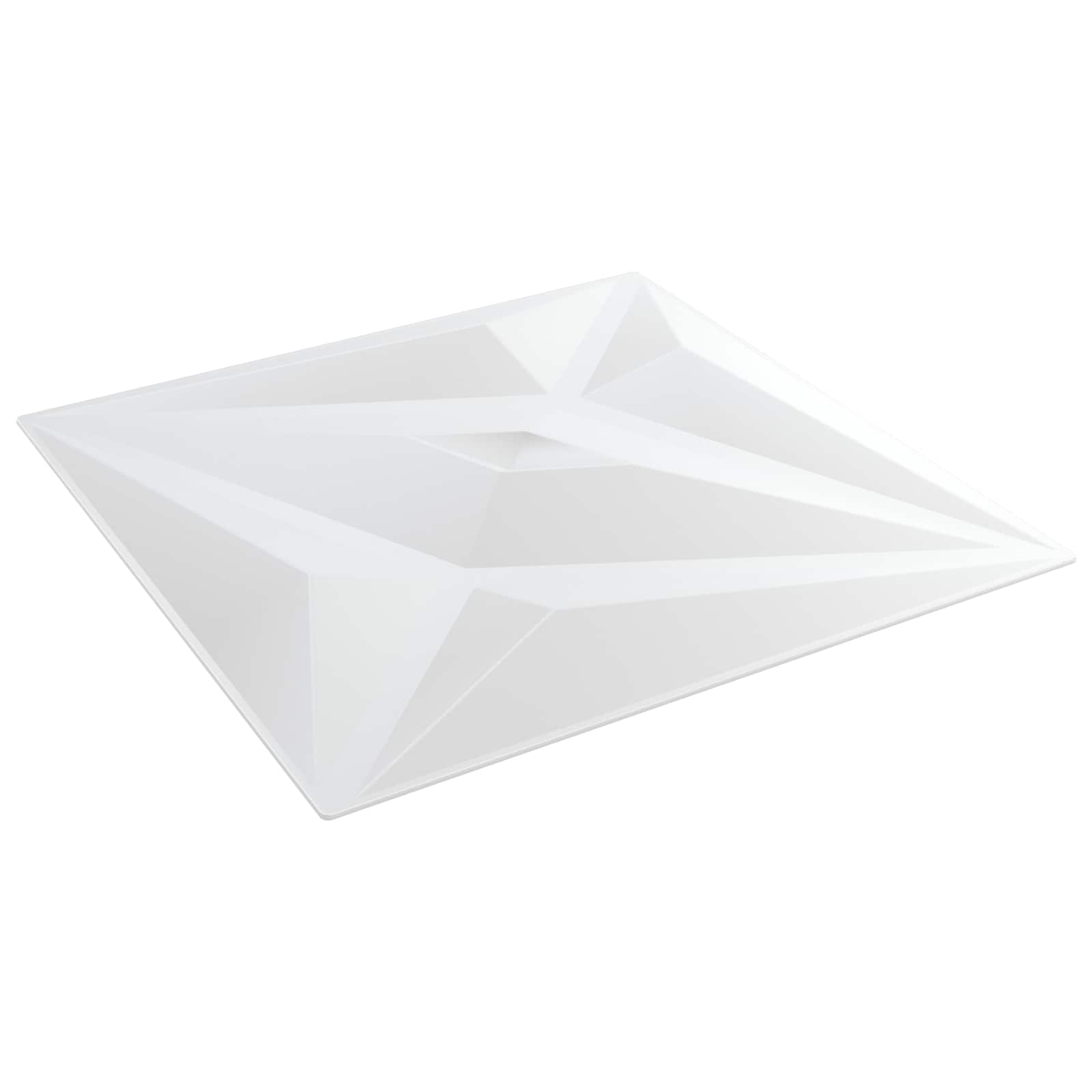 vidaXL Panele ścienne 12 pcs Biała gwiazda 50 x 50 cm Pianka XPS