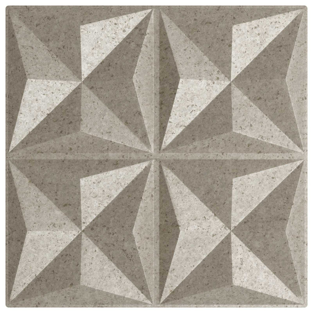 vidaXL Panele ścienne 48 pcs Beton origami 50 x 50 cm Pianka XPS