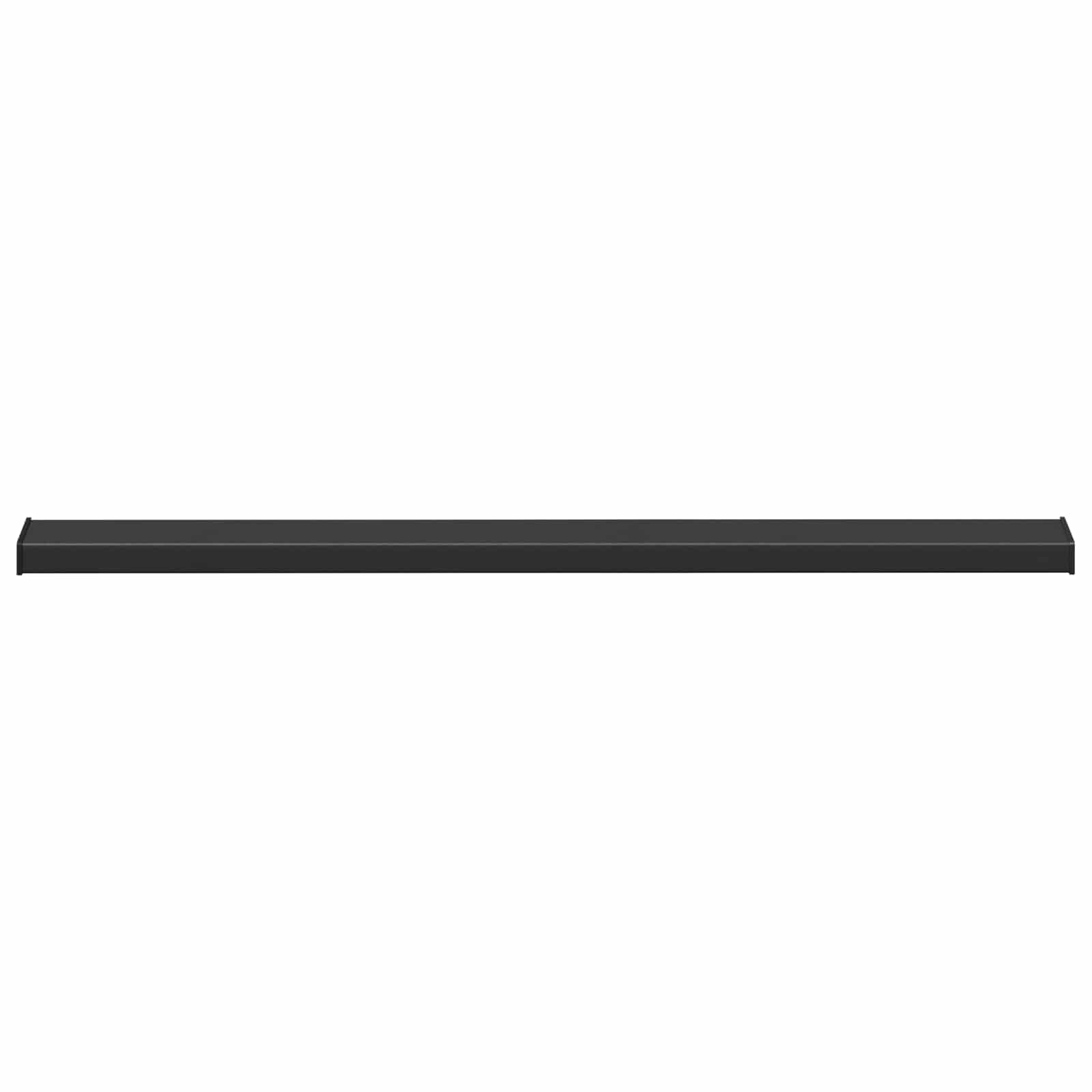 vidaXL Parapet okienny Czarny z drewnianym wykończeniem PVC