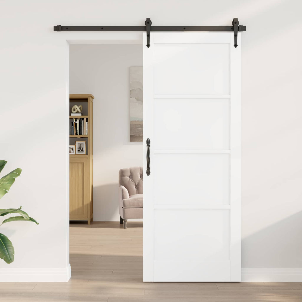 vidaXL Drzwi wewnętrzne Biały 83 x 211 cm sklejka