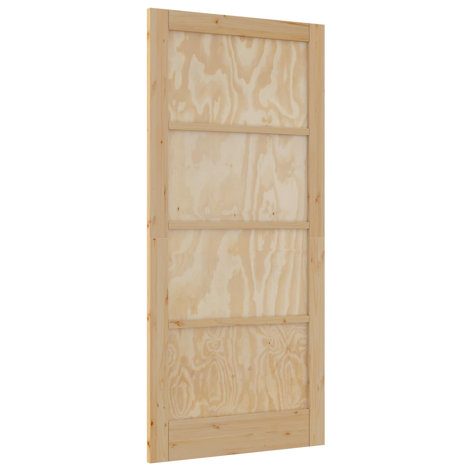 vidaXL Drzwi wewnętrzne naturalny 93 x 202 cm sklejka