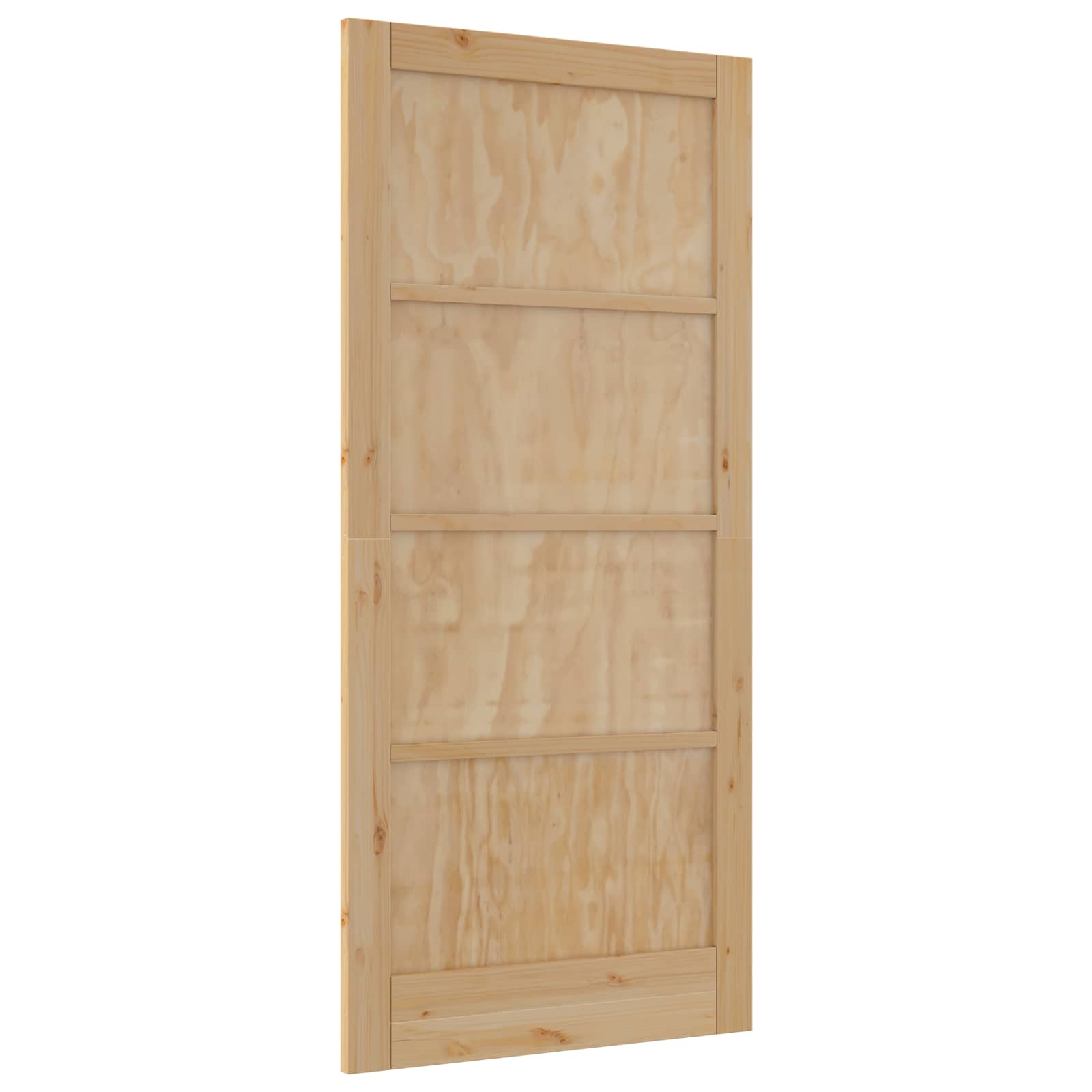 vidaXL Drzwi wewnętrzne naturalny 93 x 202 cm sklejka