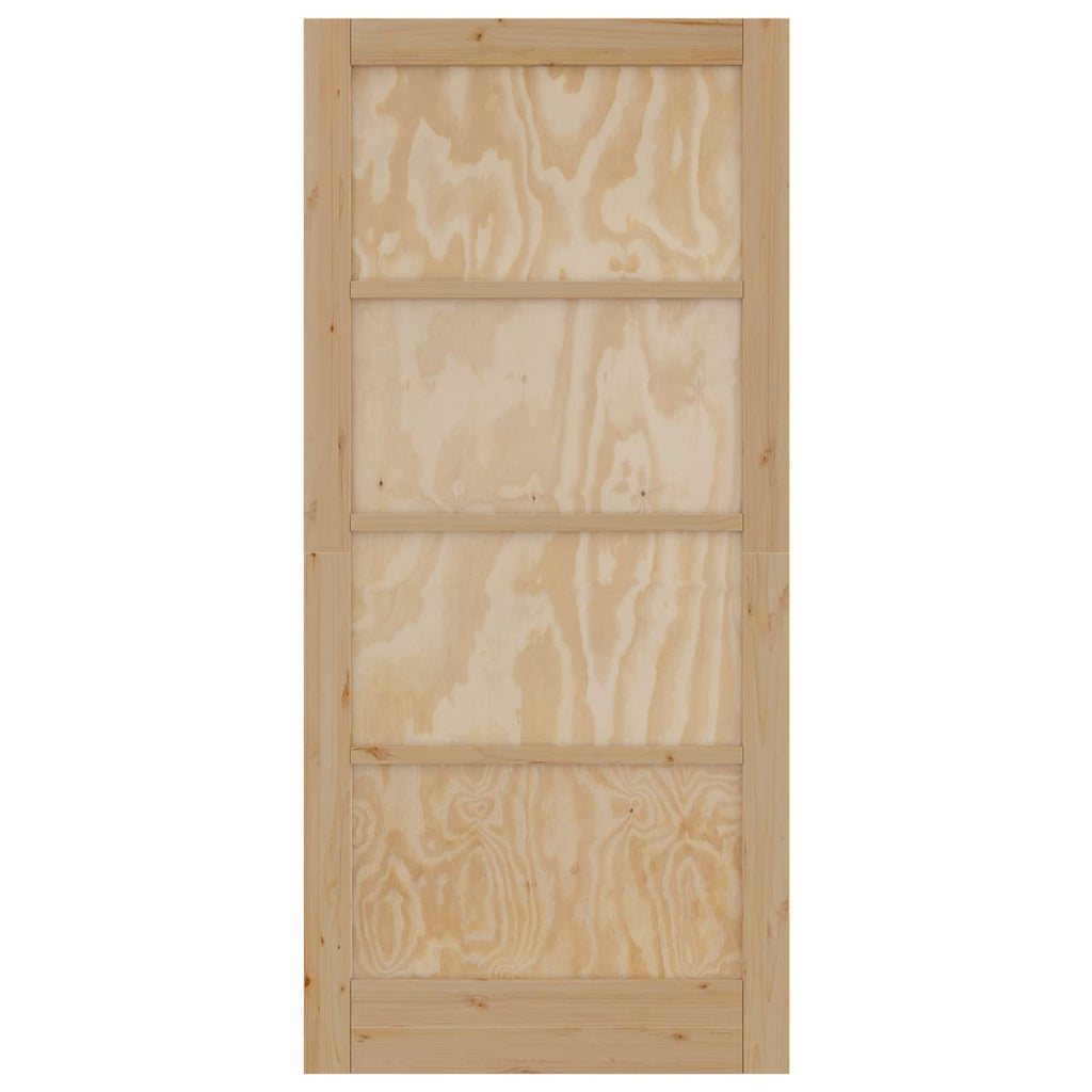 vidaXL Drzwi wewnętrzne naturalny 93 x 202 cm sklejka