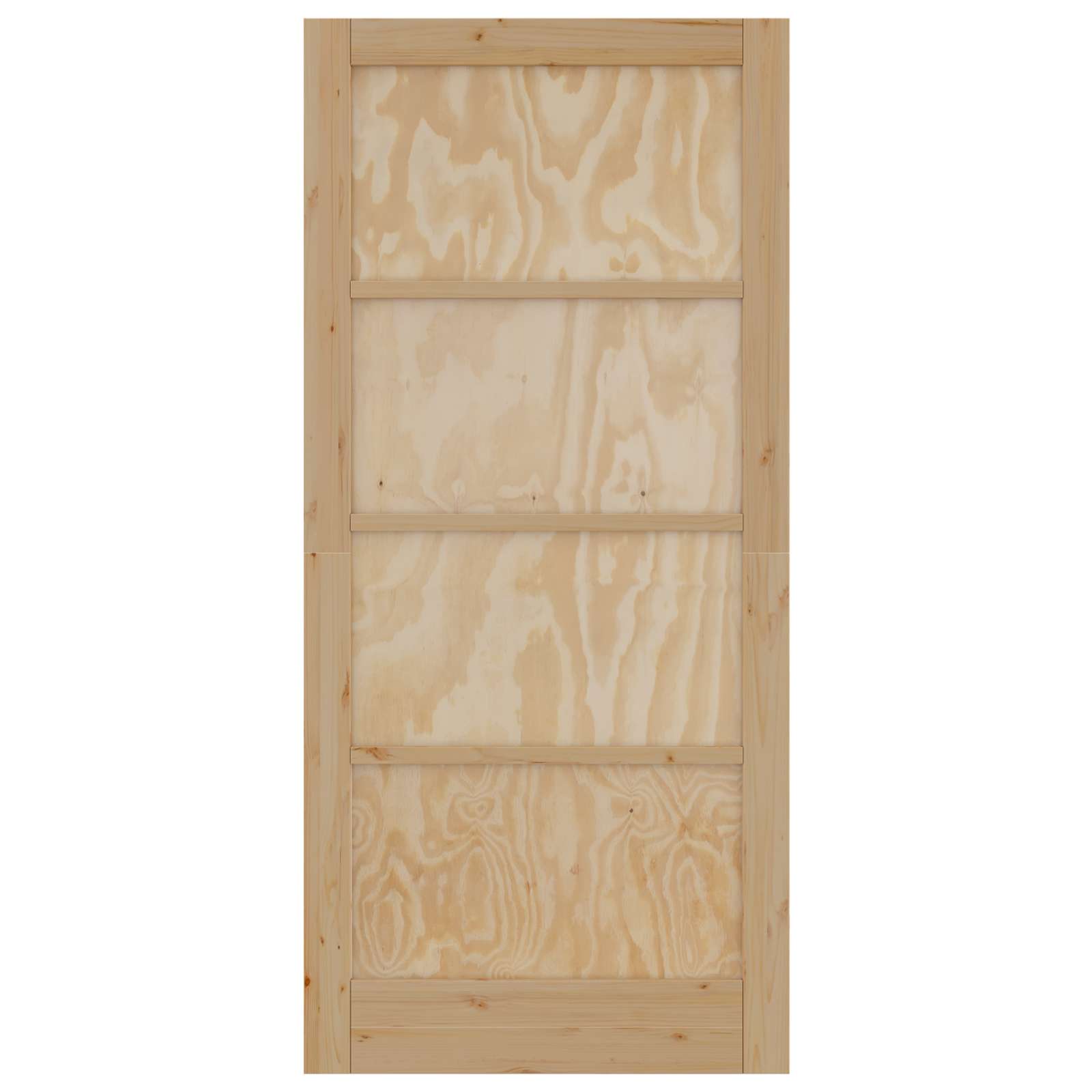 vidaXL Drzwi wewnętrzne naturalny 93 x 202 cm sklejka