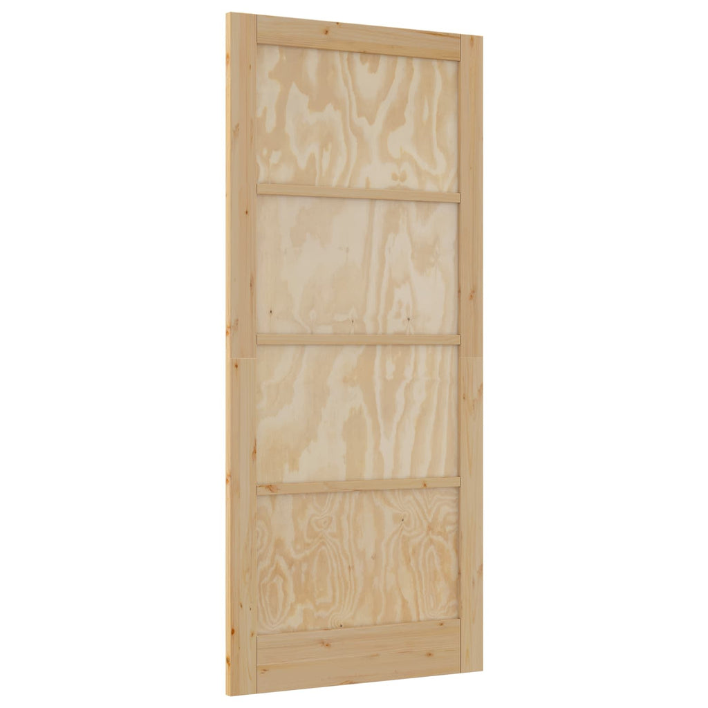 vidaXL Drzwi wewnętrzne naturalny 93 x 211 cm sklejka