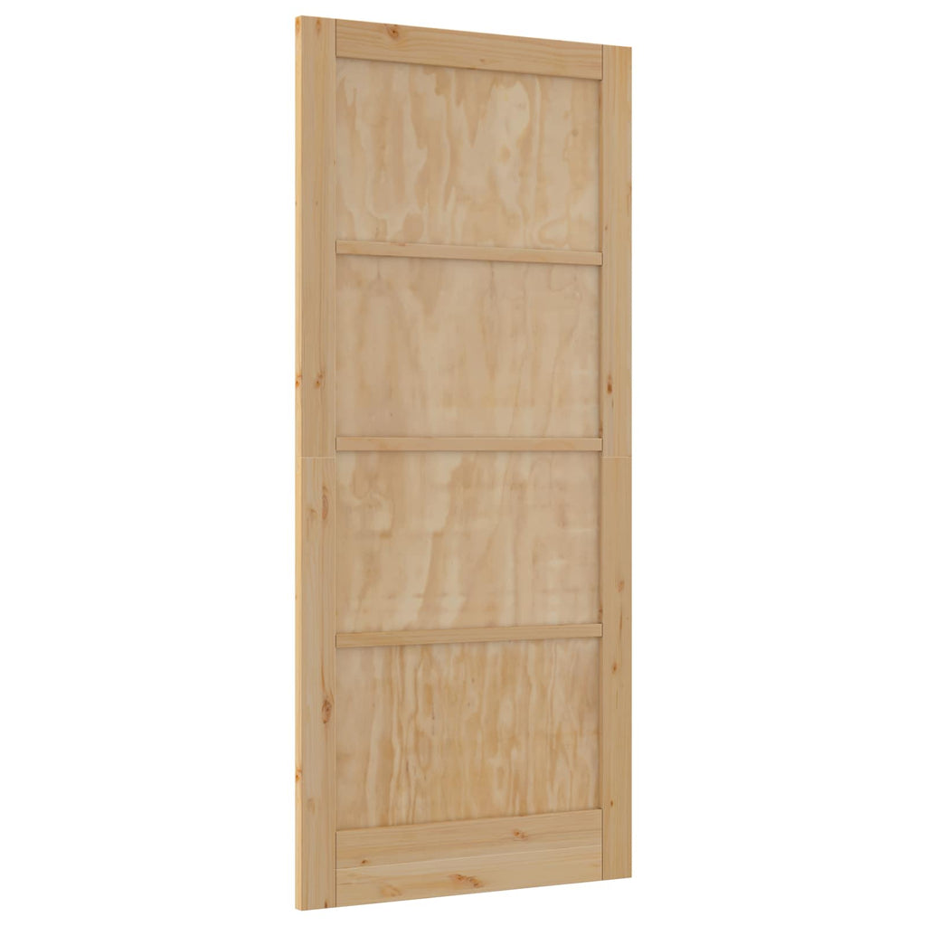 vidaXL Drzwi wewnętrzne naturalny 93 x 211 cm sklejka