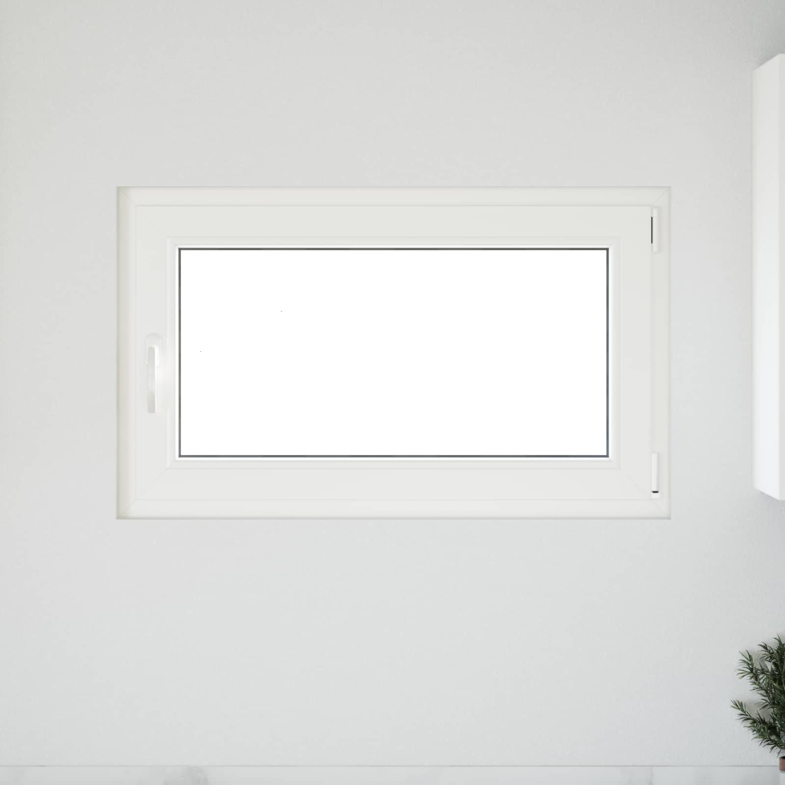 Okno piwniczne RISOR 100 x 60 cm PVC i szkło Biały