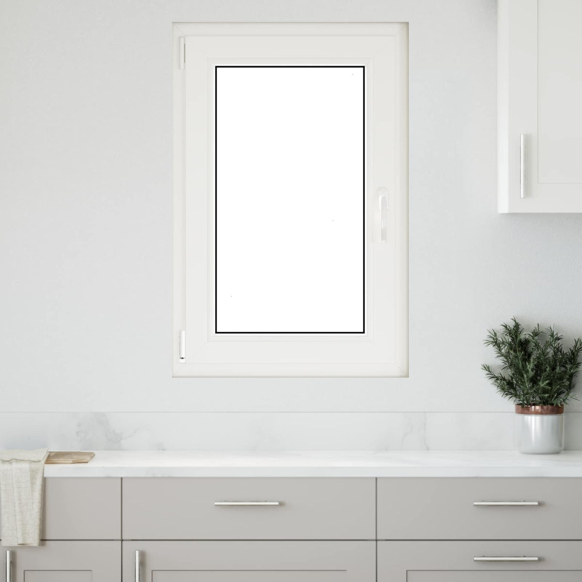 vidaXL Biała wewnętrzna kolor okna piwnicznego RISOR 60 x 80 cm