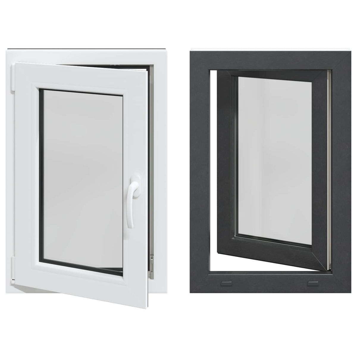 vidaXL Biała wewnętrzna kolor okna piwnicznego RISOR 60 x 80 cm