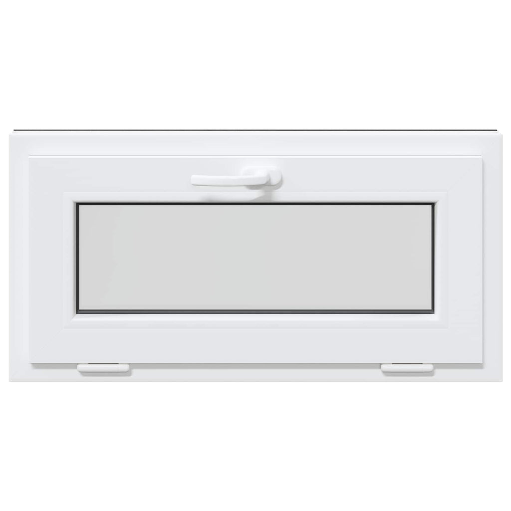 vidaXL Okno piwniczne RISOR 80 x 40 cm PVC i szkło antracytowy