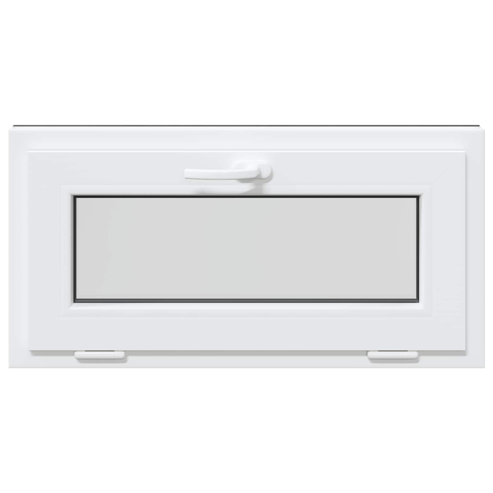vidaXL Okno piwniczne RISOR 80 x 40 cm PVC i szkło antracytowy
