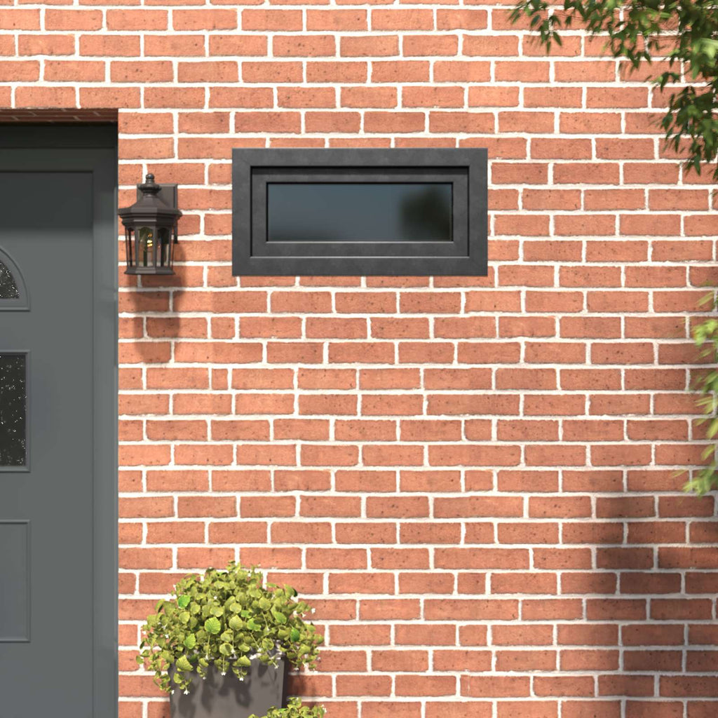 vidaXL Okno piwniczne RISOR 80 x 40 cm PVC i szkło antracytowy