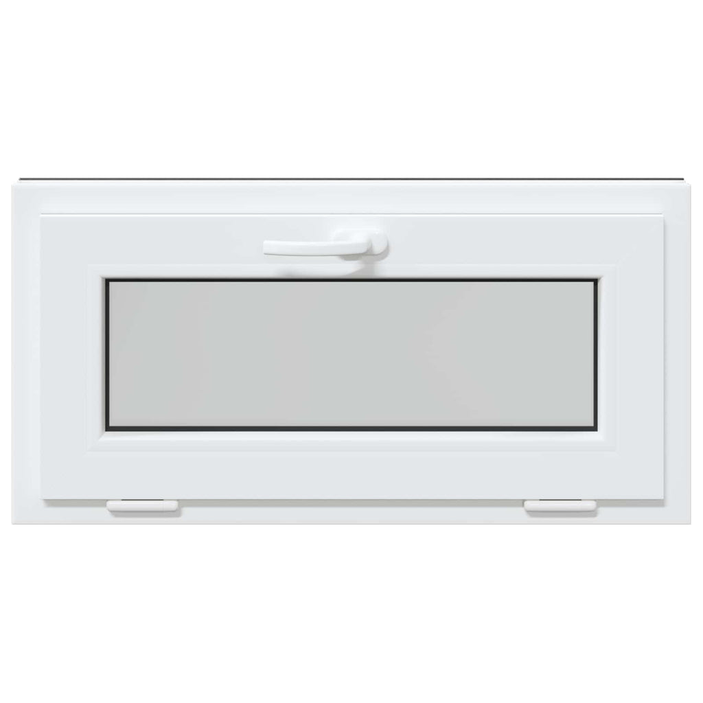 vidaXL Okno piwniczne RISOR 80 x 40 cm PVC i szkło antracytowy