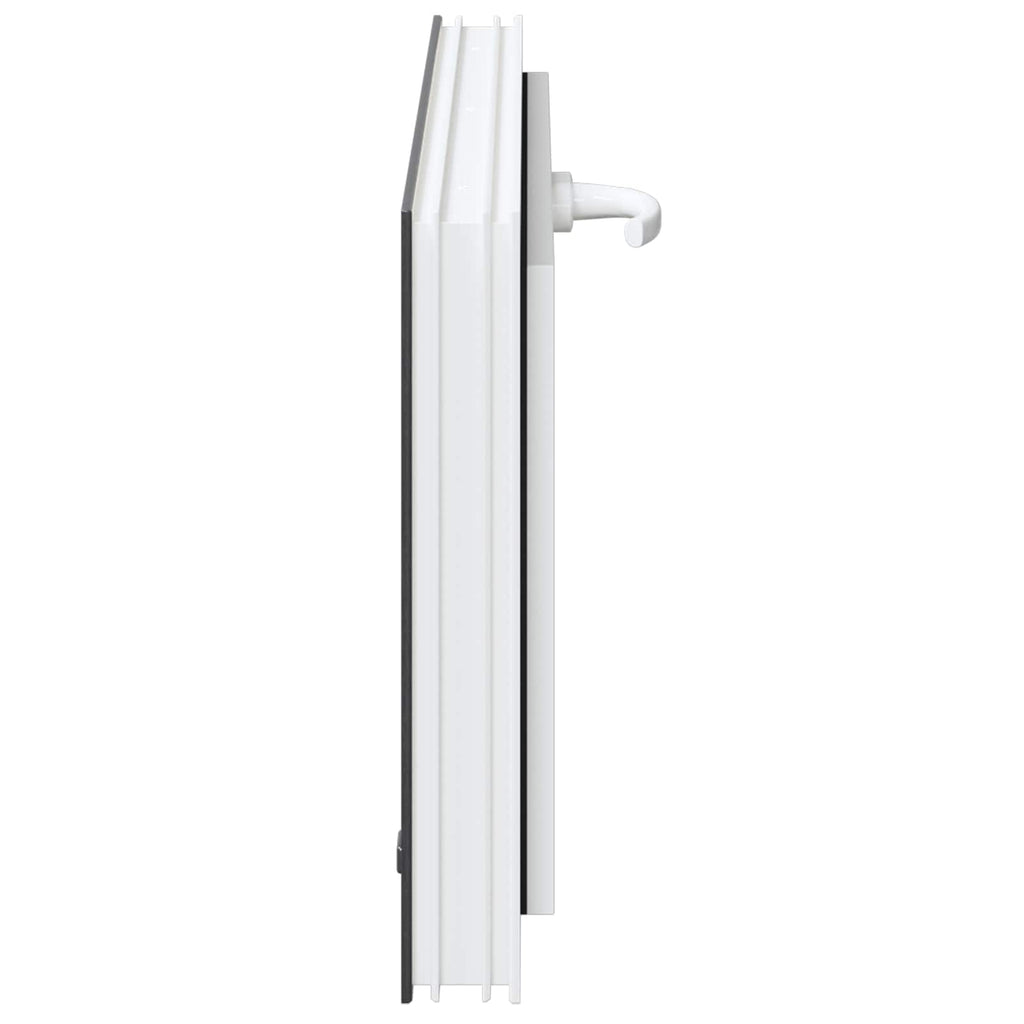 vidaXL Okno piwniczne RISOR 80 x 40 cm PVC i szkło antracytowy