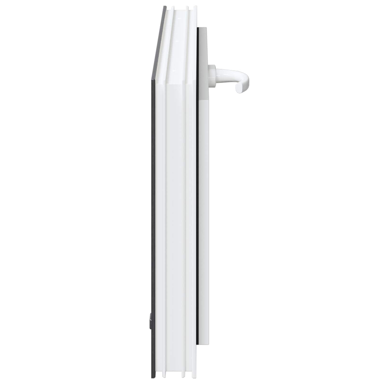 vidaXL Okno piwniczne RISOR 80 x 40 cm PVC i szkło antracytowy