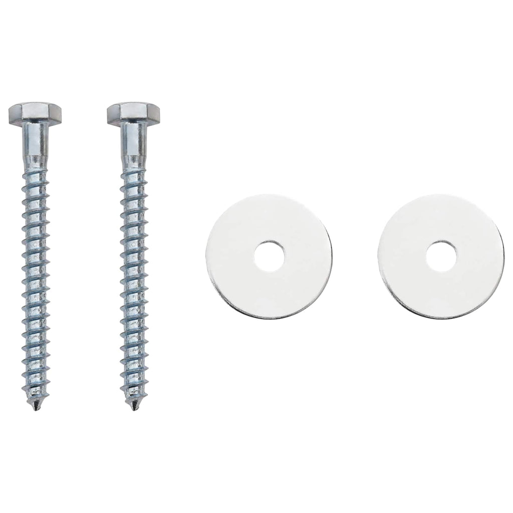 vidaXL Kotwa ziemna 2 pcs srebrny Ø10 x 30 cm Galwanizowany metal