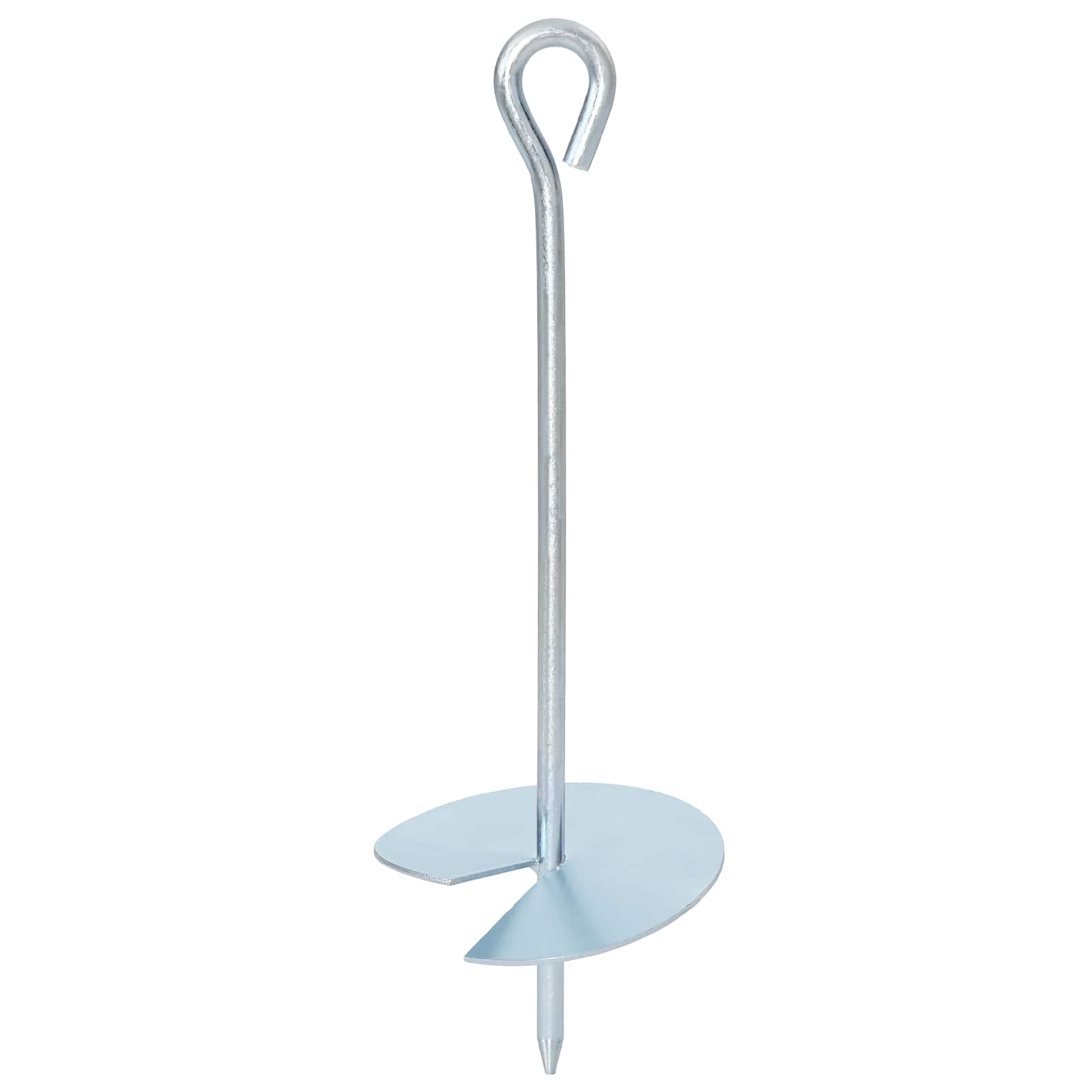 vidaXL Kotwa ziemna 2 pcs srebrny Ø10 x 30 cm Galwanizowany metal